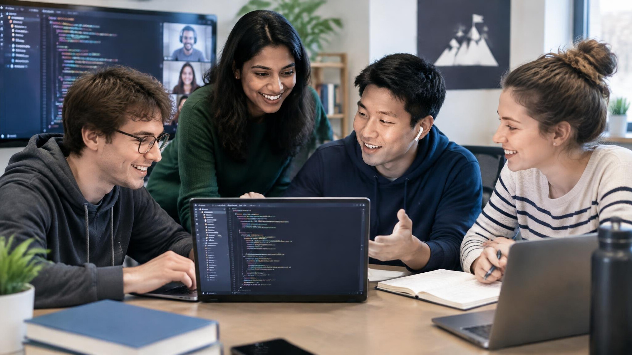 group of students collaborating